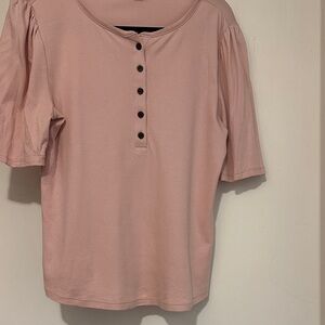 NWT Ann Taylor Blush Button-Down Top
